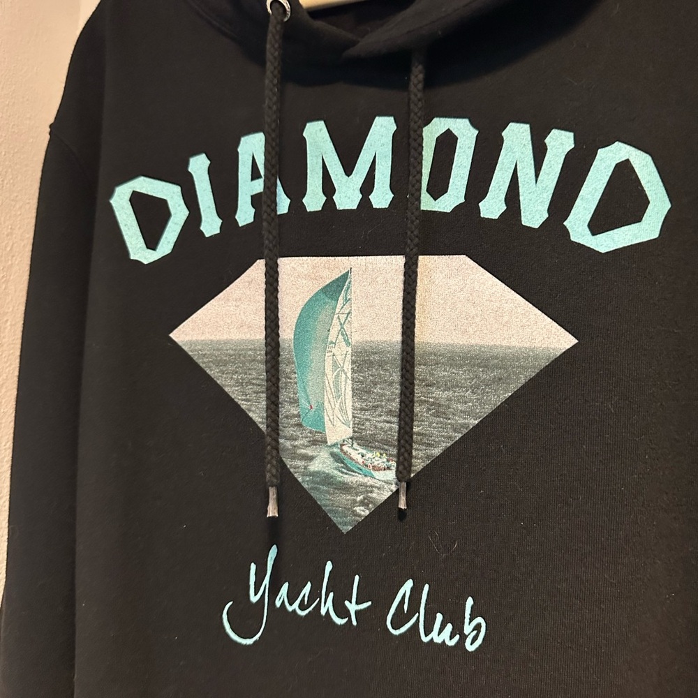 Diamond Supply Co. Men's Hoodie Yacht Club Vintage. Size Medium. Worn Once - Picture 3 of 5
